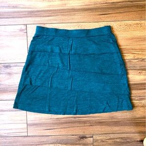 Prana Teal Layered/Tiered Skirt